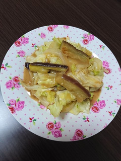 ♡茄子とキャベツのごまだれ炒め♡-レシピのメイン写真