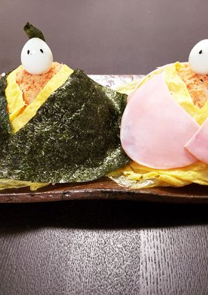 5分で飾れる！簡単な雛人形のちらし寿司-レシピのメイン写真
