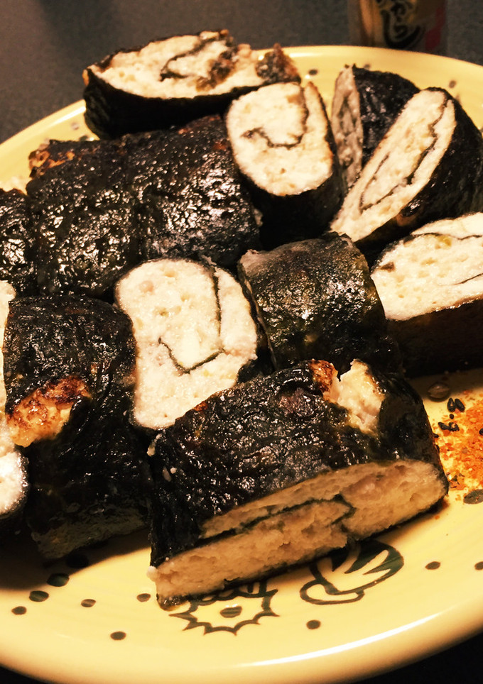 豆腐とひき肉ののり巻き焼き-レシピのメイン写真