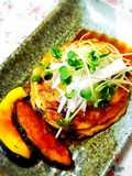 絶品！ひじき入り照り焼き豆腐ハンバーグ