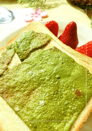 塩抹茶*白チョコトースト 焼きver.-レシピのメイン写真
