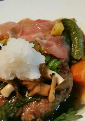 時短！和風ハンバーグ&野菜のチーズグリル-レシピのメイン写真