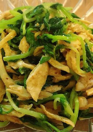 豆苗としっとり鶏胸肉の中華風サラダ♪-レシピのメイン写真
