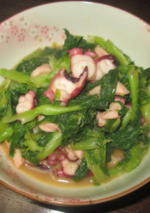 タコと菜の花のラーマ醤油-レシピのメイン写真