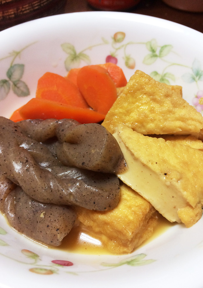 もちもち絹揚げとコンニャクの煮物-レシピのメイン写真