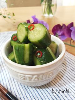 【作り置き】きゅうりのピリ辛めんつゆ漬け-レシピのメイン写真