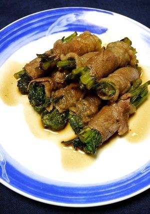 簡単！春菊の牛肉巻きのすき煮-レシピのメイン写真