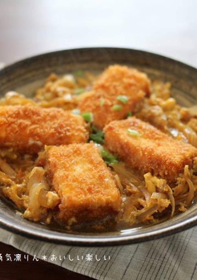 豆腐カツの卵とじ-レシピのメイン写真