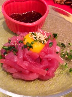 簡単おつまみ♡お刺身ユッケ-レシピのメイン写真