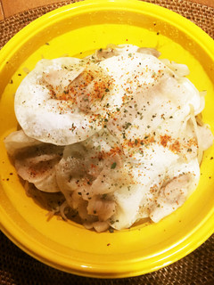 もやしと豚バラと餃子の皮の重ね蒸し-レシピのメイン写真