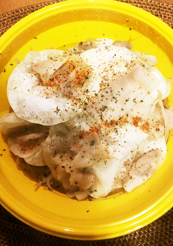 もやしと豚バラと餃子の皮の重ね蒸し-レシピのメイン写真