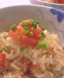 美肌☆簡単　洋風炊込みごはん（トマト）