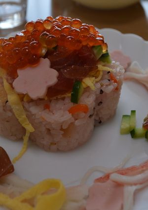 ひなまつり花形ちらし寿司-レシピのメイン写真