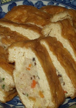 麺つゆで簡単☆油揚げの肉詰め煮-レシピのメイン写真