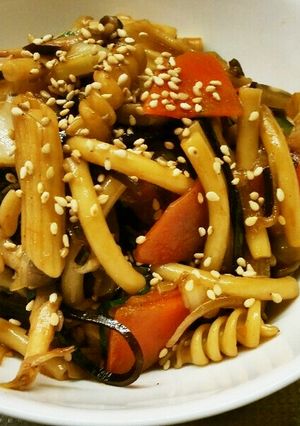 野菜たっぷりマカロニきのこサラダ-レシピのメイン写真