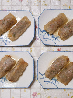豚ひき肉と大葉のライスペーパー包み焼き-レシピのメイン写真