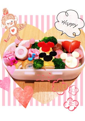 キャラ弁簡単ミッキーおかずかわいい-レシピのメイン写真