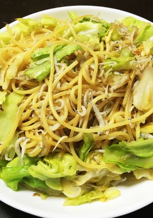 簡単キャベツとしらすの和風パスタ-レシピのメイン写真