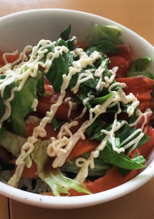 簡単！私の大好きなサーモン丼 ！-レシピのメイン写真