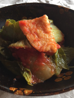白菜と油揚げのトマト煮-レシピのメイン写真