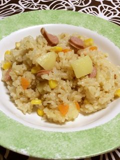炊飯器でじゃがバタコーンピラフ-レシピのメイン写真