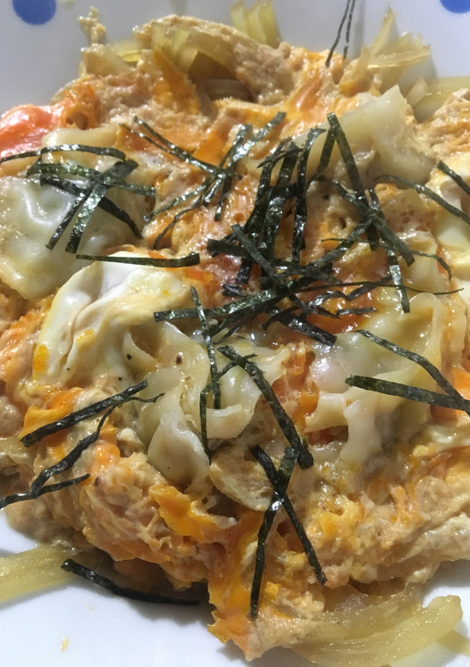 ギョーザで和風卵とじ-レシピのメイン写真