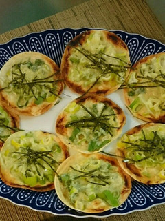 餃子の皮でネギピザ-レシピのメイン写真