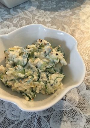 塩麹豆腐できゅうりの白和え♪-レシピのメイン写真
