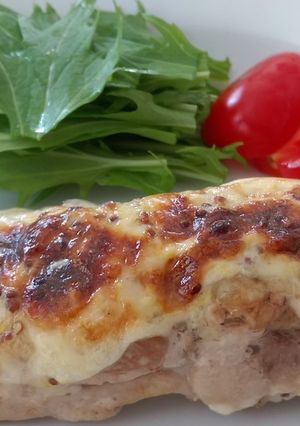 鶏肉の粒マスタードチーズ焼き-レシピのメイン写真