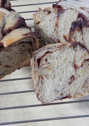 コーヒーナッツパンの簡単チョコ折込パン-レシピのメイン写真
