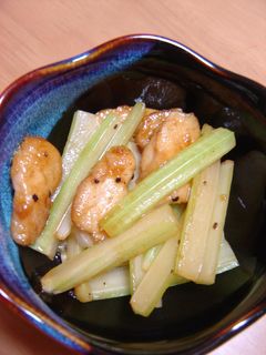 セロリとささみの炒め物-レシピのメイン写真