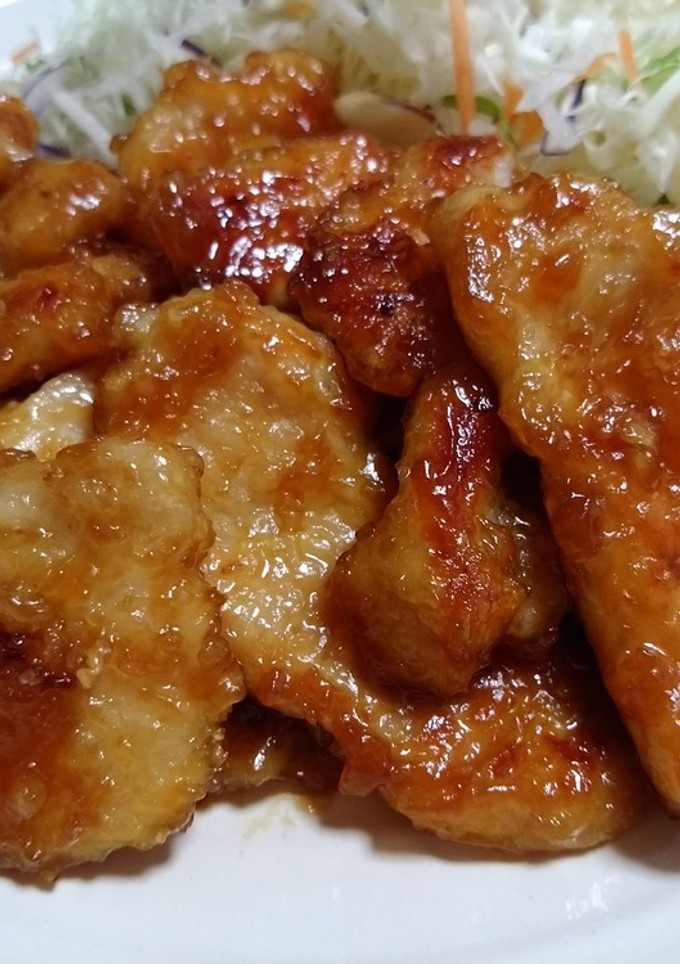 鶏むね肉がしっとり旨～い♪絡まる生姜焼-レシピのメイン写真