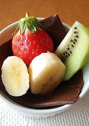 フルーツのチョコバスケット-レシピのメイン写真