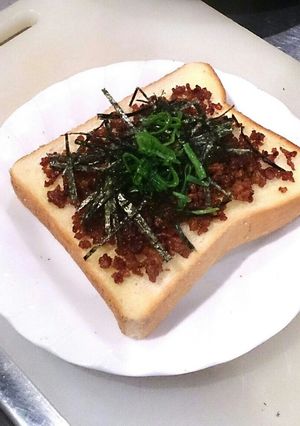 三重豚でお腹満足！和風トースト♪-レシピのメイン写真