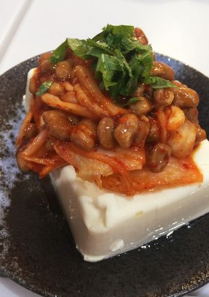 さっぱり★お豆腐〜キムチと納豆大葉のせ〜-レシピのメイン写真
