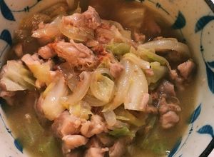 キャベツ玉ねぎ鳥ももの煮物♪相性抜群！！-レシピのメイン写真