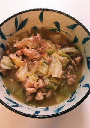 キャベツ玉ねぎ鳥ももの煮物♪相性抜群！！-レシピのメイン写真