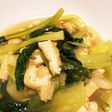 小松菜と白ねぎと京あげの煮物