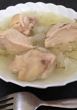 鶏肉のローズマリー煮込み〜あっさり塩味〜-レシピのメイン写真