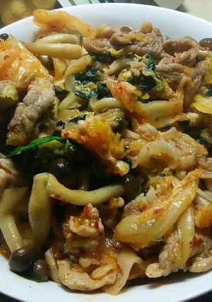 豚キムチ丼-レシピのメイン写真
