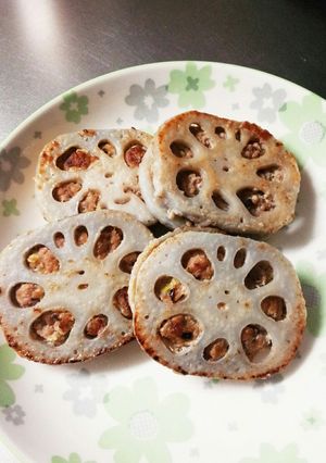 レンコンのはさみ焼き-レシピのメイン写真