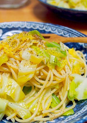 簡単◎春キャベツとアンチョビのパスタ♡-レシピのメイン写真