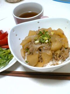 ♬めんつゆで簡単ひき肉豚丼♬-レシピのメイン写真
