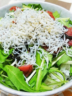 水菜と梅干しの5分で簡単しらす丼-レシピのメイン写真
