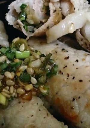 野蒜（ノビル）の豚肉巻き焼き-レシピのメイン写真