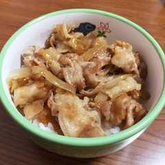 รูปของ フライパンで30分！簡単★こってり豚丼