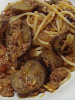 ★なすとひき肉のトマトソーススパゲティ★-レシピのメイン写真