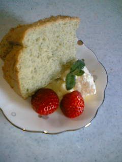 よもぎのシフォンケーキ-レシピのメイン写真
