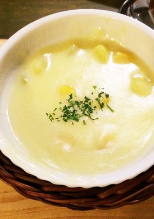 さつまいも入りコーンスープ-レシピのメイン写真