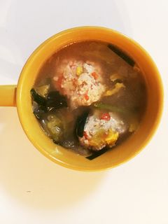 取り分け!鶏団子スープ♡離乳完了期-レシピのメイン写真